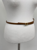 [10mm] Cowhide Chalk Gold Belt