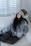 Nordic knit beanie