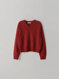 [Premium] Classic Whole Garment V-neck Knit