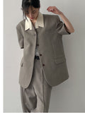 Conte Pin Tuck Wide Slacks