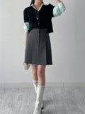 Sol Half Pleated Midi Skirt
