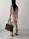 Sion Tencel See-through Over Fit Blouse