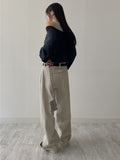 Nosh Yang V-neck Loose Fit Knit