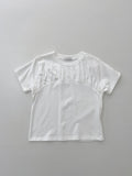 Half Moon Shirred Crop Tee