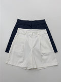 Basic Cotton Short Wide Pants