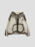Domble star semi crop fleece