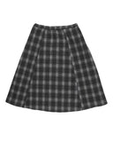 A BLACK CHECK SKIRT