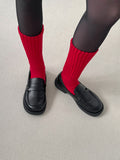 Semi Ribbed Daily Long Socks