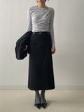 Cloud Shirring Drape T-Shirt
