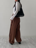[2way!] Eyelet Wide Training Pants