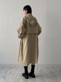Captain Hood Neck Trench Coat