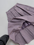 Turning Nylon Midi Pleated Skirt