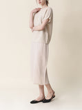 [Premium] Whole Garment Linen Ray V Knit