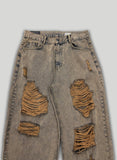 Western Vintage Damage Denim