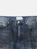Destroyed Oil Washed Denim
