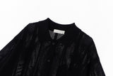 Ethnic Jacquard Knit Short Sleeve Cardigan