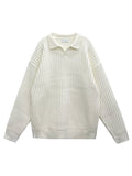 Open neck warm collar knit