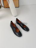 Pomp String Flat Shoes