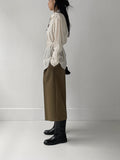 Belted Loose Fit Blouse