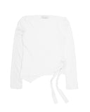 SHOULDER-HOLE WRAP TOP