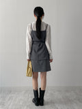 One Slit A-Line Midi Skirt