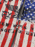 Crop Stars and Stripes Hood Zip-Up
