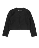 COLLARLESS CURVE JACKET