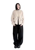SUEDE BUTTON LINE JACKET