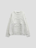 Heart twisted knitwear