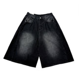 Musk Pintuck Bermuda Denim