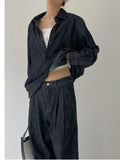 [Setup Available/Unisex] Colin Two Tuck Wide Denim Pants
