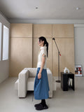 DOUBLE STRAP COTTON SKIRT