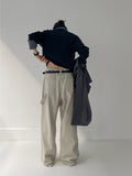 [unisex] Pintuck Carpenter Adjust Wide Pants