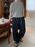 Linen Mix Half Knit
