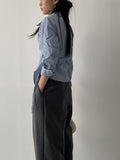 Loke Wrap Shirring Shirt