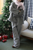Bichon overfit fur jacket