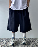 Nylon Piping Line Bermuda Pants