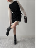 Organza Mock Neck See-Through Blouse