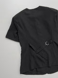 Cord Half-Hole Bijo Short Sleeve Jacket