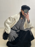 [Muffler SET] Vintage Boucle Long Knit