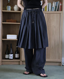Aco Pleats Nylon Banding Pants