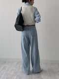Hachi See-through U-neck Vest