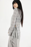 Side puff brushed pants
