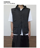 4 Pocket nylon hood vest