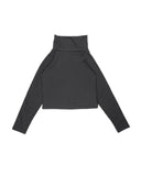 DOUBLE HIGH-NECK CARDIGAN
