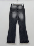 Brush Center Crease Bootcut Denim Pants