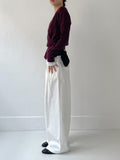 Rutting Wrap Unbalanced Knit Cardigan