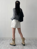 Slub Cotton Shorts