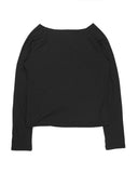 FRONT BUTTON BOATNECK TOP