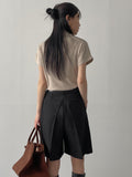 Latte Two Tuck Half Slacks